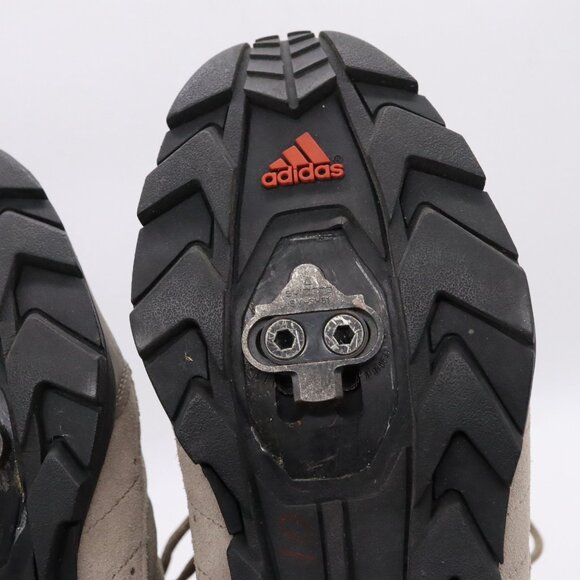 Adidas Cycling Bicycle Biking Shoes Mens Size 7 US (Size 40 EU) - Grey/Orange - Picture 12 of 16
